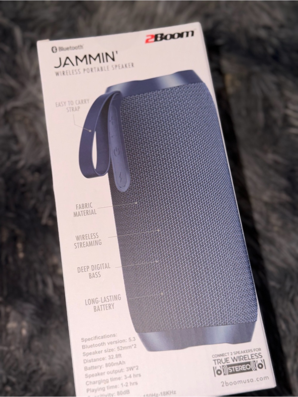 Jammin Wireless Portable Speaker - Blue